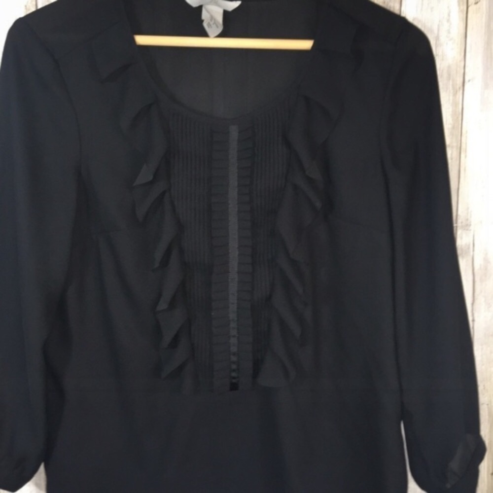 H&M Black Sheer Blouse - Picture 2 of 4